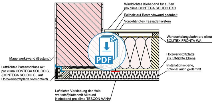 Holzrahmenbau-Anschluss