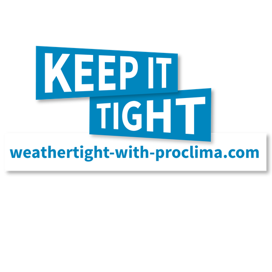 pro clima on the outside ...
