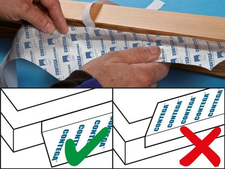 2. Stick to the side of the frame