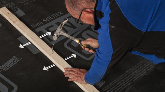 4. Align and fasten the counter batten
