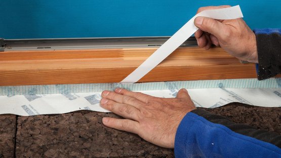 6. Stick the tape all around the window