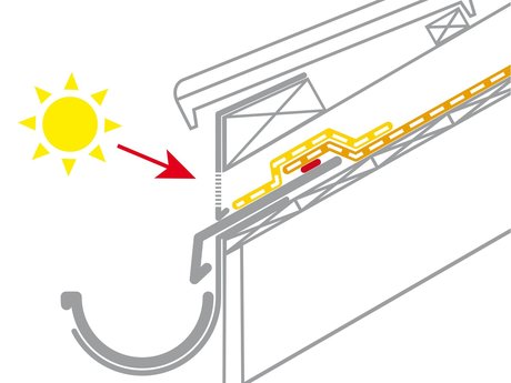 6c. UV protection for the membrane in the eaves area