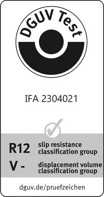 Slip resistance classification group DGUV R12/V- ADHERO 3000